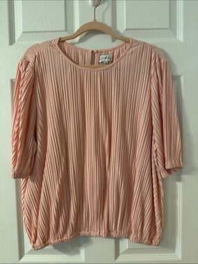 Wonderly pleated Blouse Peach